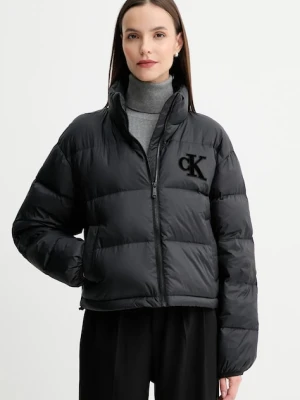 Calvin Klein Jeans kurtka puchowa kolor czarny zimowa LV047D503G