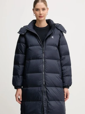 Calvin Klein Jeans kurtka puchowa kolor granatowy zimowa LV047D502G