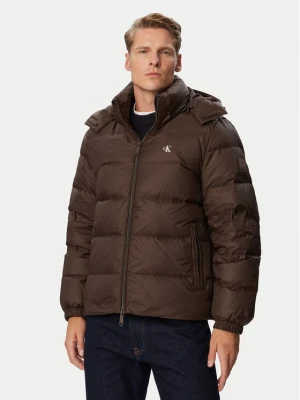 Calvin Klein Jeans Kurtka puchowa LV04RG515G Brązowy ciemny Regular Fit