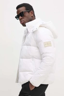Calvin Klein Jeans kurtka puchowa męska kolor biały zimowa J30J325946