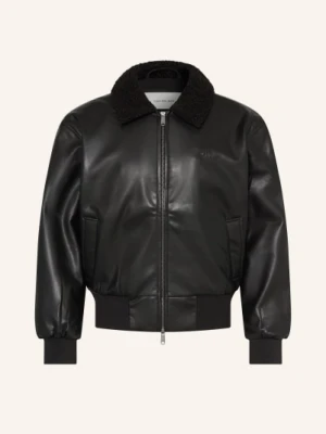 Calvin Klein Jeans Kurtka W Stylu Skórzanym Z Sztucznym Futerkiem schwarz
