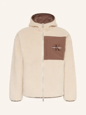 Calvin Klein Jeans Kurtka Z Futerkiem beige