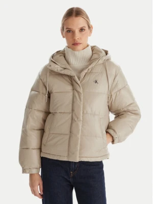 Calvin Klein Jeans Kurtka zimowa LV047D505G Beżowy Relaxed Fit