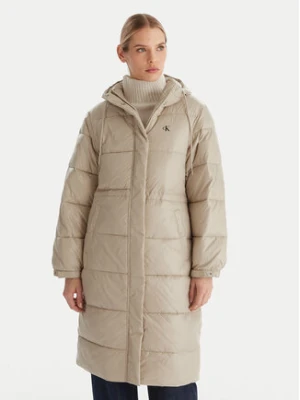 Calvin Klein Jeans Kurtka zimowa LV047D506G Beżowy Relaxed Fit