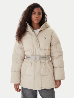 Calvin Klein Jeans Kurtka zimowa LV047D507G Beżowy Regular Fit