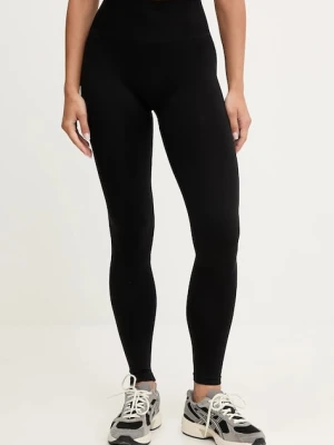 Calvin Klein Jeans legginsy damskie kolor czarny gładkie 701237675