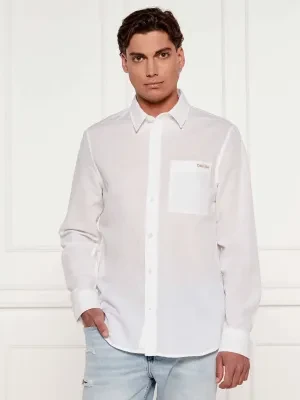 Calvin Klein Jeans Lniana koszula | Regular Fit