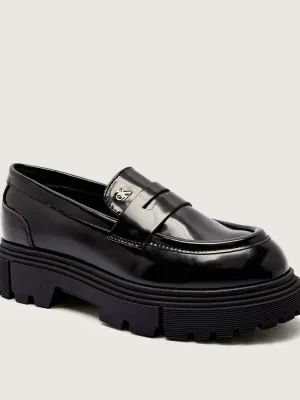 Calvin Klein Jeans Loafersy | z dodatkiem skóry