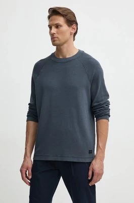 Calvin Klein Jeans longsleeve bawełniany kolor szary gładki J30J326450