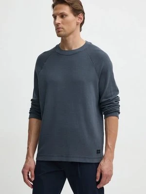 Calvin Klein Jeans longsleeve bawełniany kolor szary gładki J30J326450