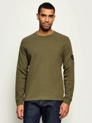 Calvin Klein Jeans Longsleeve | Classic fit oliwkowy