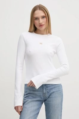 Calvin Klein Jeans longsleeve damski kolor biały J20J224760