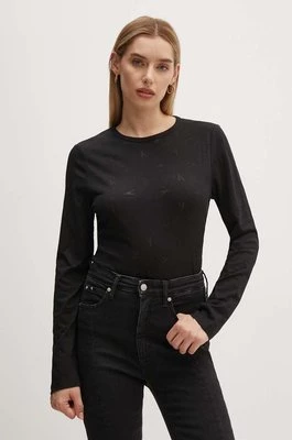 Calvin Klein Jeans longsleeve damski kolor czarny J20J223628