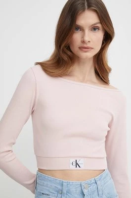 Calvin Klein Jeans longsleeve damski kolor różowy J20J223355