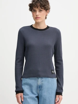 Calvin Klein Jeans longsleeve kolor granatowy LV047D225G