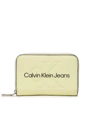 Calvin Klein Jeans Mały Portfel Damski Sculpted Med Zip Around Mono K60K607229 Zielony