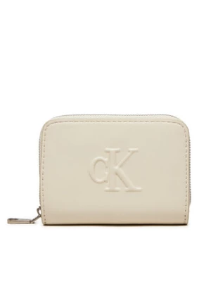 Calvin Klein Jeans Mały Portfel Damski Sculpted Med Zip K60K612741 Écru