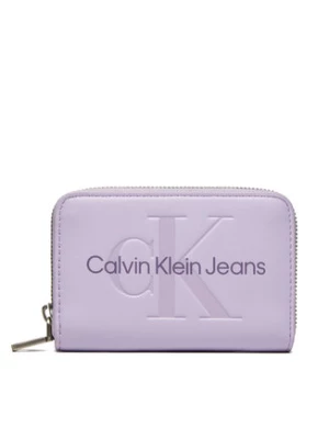 Calvin Klein Jeans Mały Portfel Damski Zip Around Mono K60K612255 Fioletowy