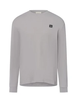 Calvin Klein Jeans Męska koszula z długim rękawem Mężczyźni szary jednolity,