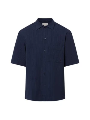 Calvin Klein Jeans Męska koszulka rekreacyjna z krótkim rękawem Mężczyźni Comfort Fit niebieski w paski,