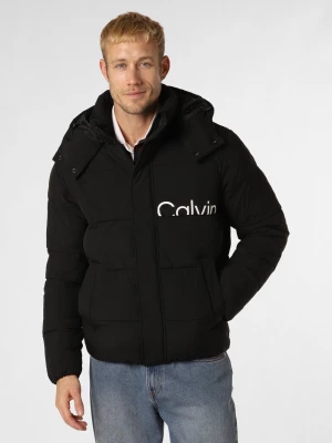 Calvin Klein Jeans Męska kurtka pikowana Mężczyźni czarny jednolity,