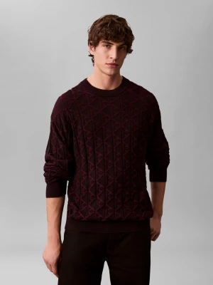 Calvin Klein Jeans sweter z dzianiny Mężczyźni Bawełna czarny,