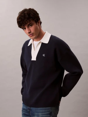 Calvin Klein Jeans sweter z dzianiny Mężczyźni niebieski,
