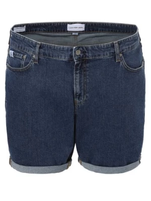Calvin Klein Jeans Męskie spodenki jeansowe Mężczyźni Bawełna niebieski jednolity,
