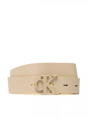 Calvin Klein Jeans Pasek Damski Mono Hardware Leather Belt 2.5mm K60K610365 Złoty