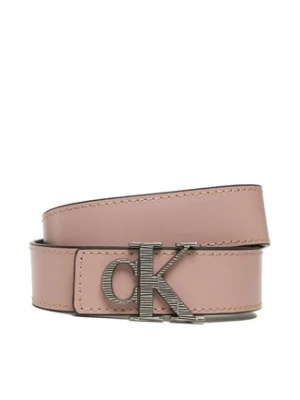 Calvin Klein Jeans Pasek Damski Mono Hardware Leather Belt 30mm K60K610364 Różowy