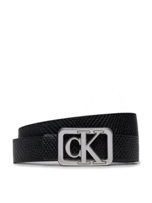 Calvin Klein Jeans Pasek Damski Mono Plaque Rev Lthr Belt 25Mm K60K611487 Czarny