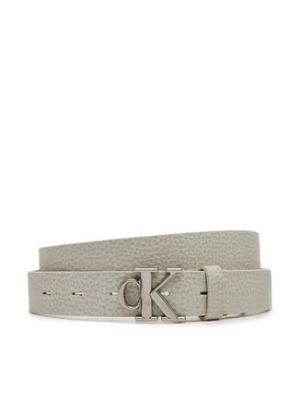 Calvin Klein Jeans Pasek Damski Monogram Placque Buckle 25Mm LV04K7003G Biały