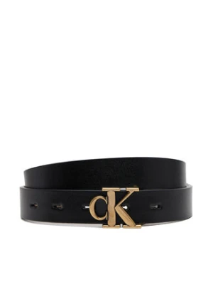 Calvin Klein Jeans Pasek Damski Monogram Placque Buckle 25Mm Rev LV04K7005G Czarny