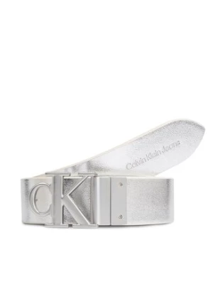 Calvin Klein Jeans Pasek Damski Round Mono Pl Rev Lthr Belt 30Mm K60K611489 Biały