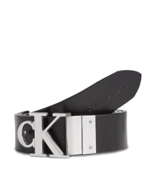 Calvin Klein Jeans Pasek Damski Round Mono Pl Rev Lthr Belt 30Mm K60K611489 Czarny