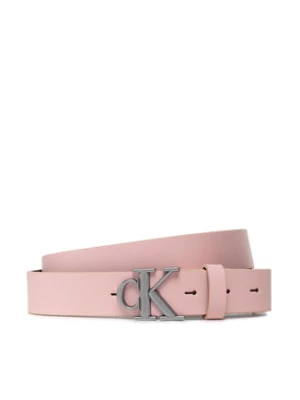 Calvin Klein Jeans Pasek Damski Round Mono Plaque Belt 30mm K60K609832 Różowy