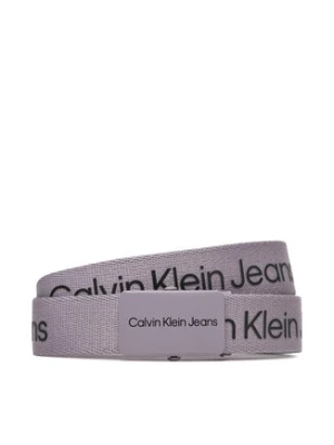 Calvin Klein Jeans Pasek Dziecięcy Canvas Logo Belt IU0IU00125 Fioletowy