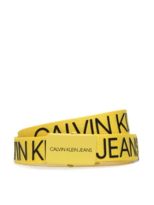 Calvin Klein Jeans Pasek Dziecięcy Canvas Logo Belt IU0IU00125 Żółty