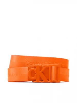 Calvin Klein Jeans Pasek Męski Monogram Logo Webbing Belt 35Mm K50K510475 Pomarańczowy