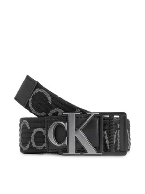 Calvin Klein Jeans Pasek Męski Monogram Slider Webbing Belt35Mm K50K511819 Czarny