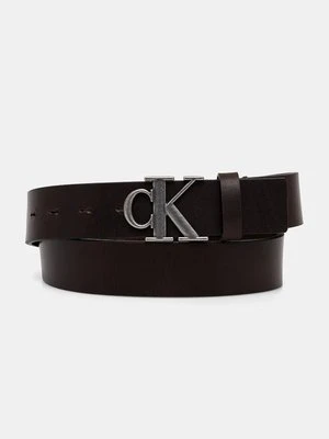 Calvin Klein Jeans pasek skórzany damski kolor brązowy K50K512068