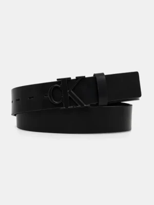 Calvin Klein Jeans pasek skórzany damski kolor czarny K50K512068