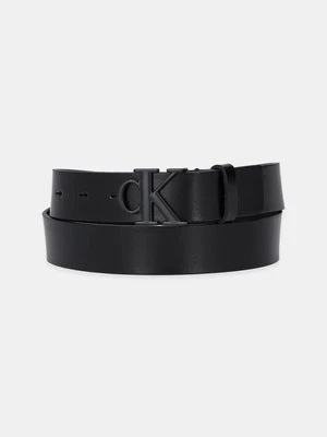 Calvin Klein Jeans pasek skórzany damski kolor czarny K60K613125