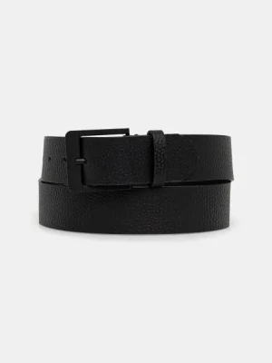 Calvin Klein Jeans pasek skórzany męski kolor czarny LV04G7015G