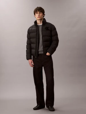 Calvin Klein Jeans Pikowana kurtka męska Mężczyźni czarny jednolity,