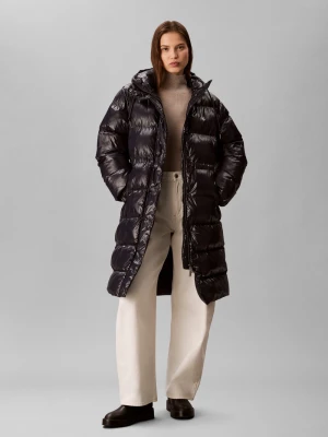 Calvin Klein Jeans Pikowany płaszcz damski Kobiety niebieski jednolity,