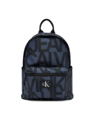 Calvin Klein Jeans Plecak Backpack Logo Aop IU0IU00693 Granatowy