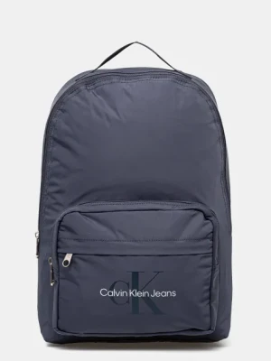 Calvin Klein Jeans plecak męski kolor niebieski duży gładki LV04G3036G