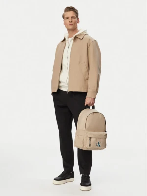 Calvin Klein Jeans Plecak Solid Monologo Backpack IU0IU00731 Beżowy