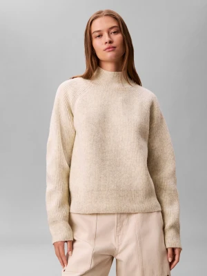 Calvin Klein Jeans Półgolf | Regular Fit | z dodatkiem wełny